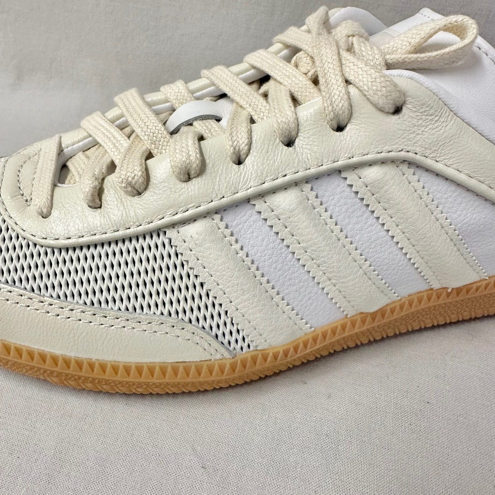 Adidas Samba OG Wonder White Mesh Leather Sneakers‎ JI2064 Womens 8.5 Mens 7 Gum - Picture 3 of 16